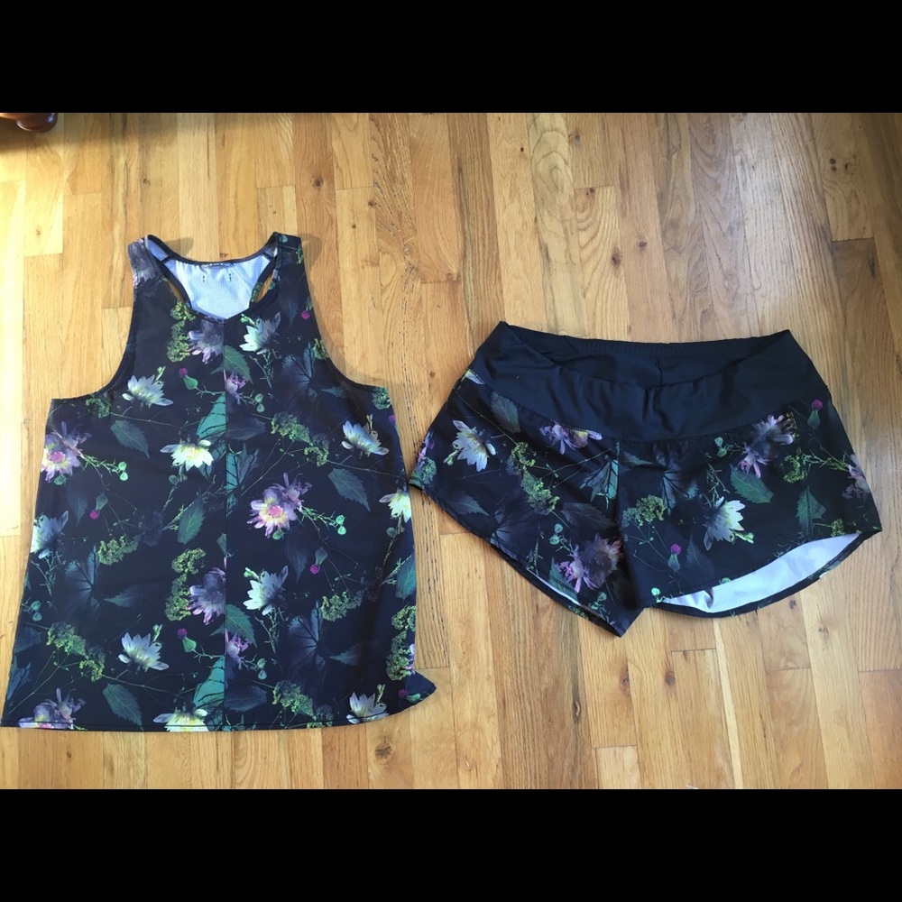 Oiselle top & Roga shorts size 10